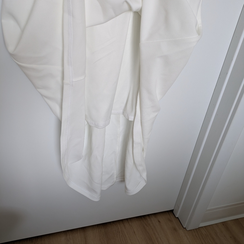 Lulus Lovingly Yours White Mesh Long Sleeve Maxi Bridal Wedding Dress - Picture 12 of 15